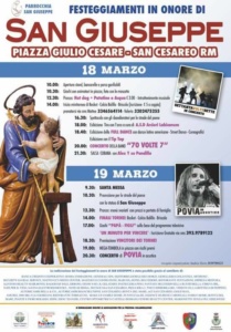 San Cesareo, festa di San Giuseppe 2017: il programma
