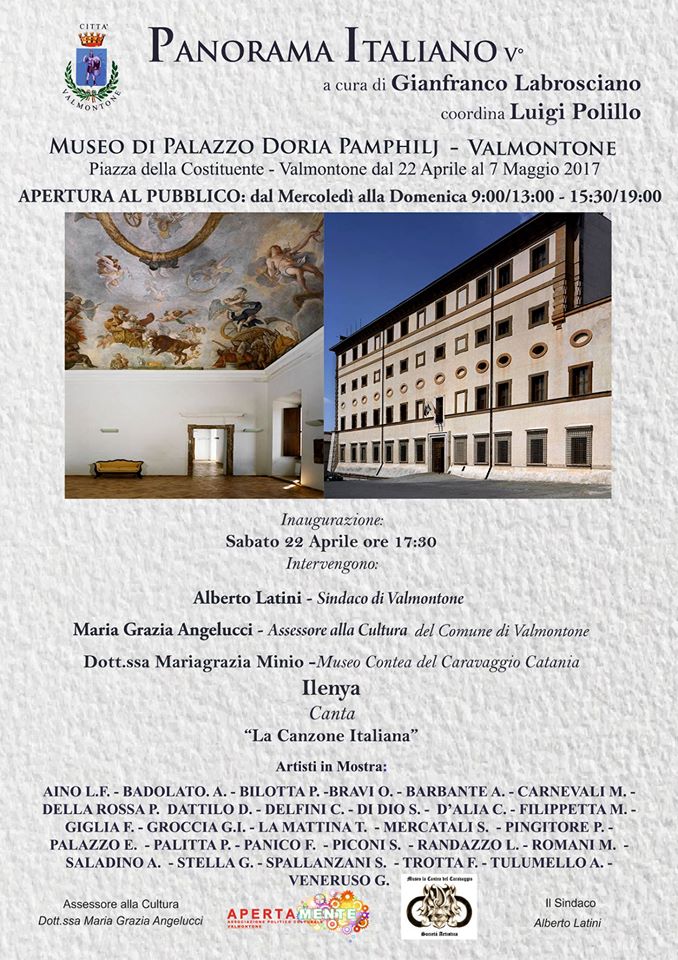 Valmontone, dal 22 aprile con “Panorama Italiano” 30 artisti in ... - Casilina News - Le notizie delle province di Roma e Frosinone