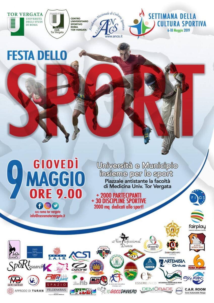 Università Tor Vergata Festa dello sport inclusione sociale