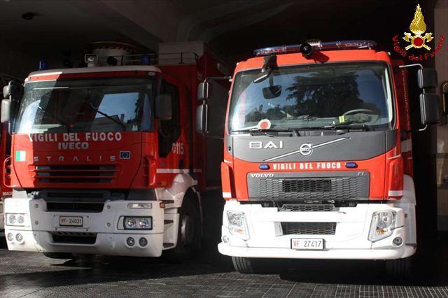 pomezia incendio appartamento via singen