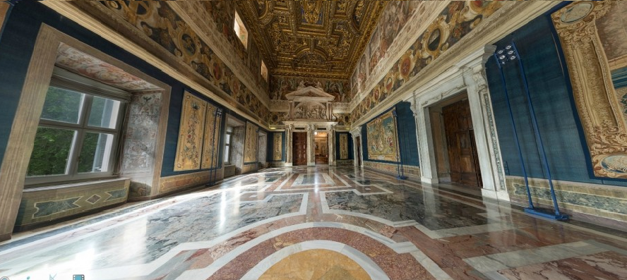 QUIRINALE 3D VR: Un tour virtuale tra le stanze del palazzo della Repubblica Italiana