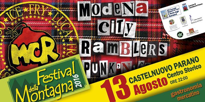 Castelnuovo Parano, Modena City Ramblers in concerto sabato 13 agosto 2016