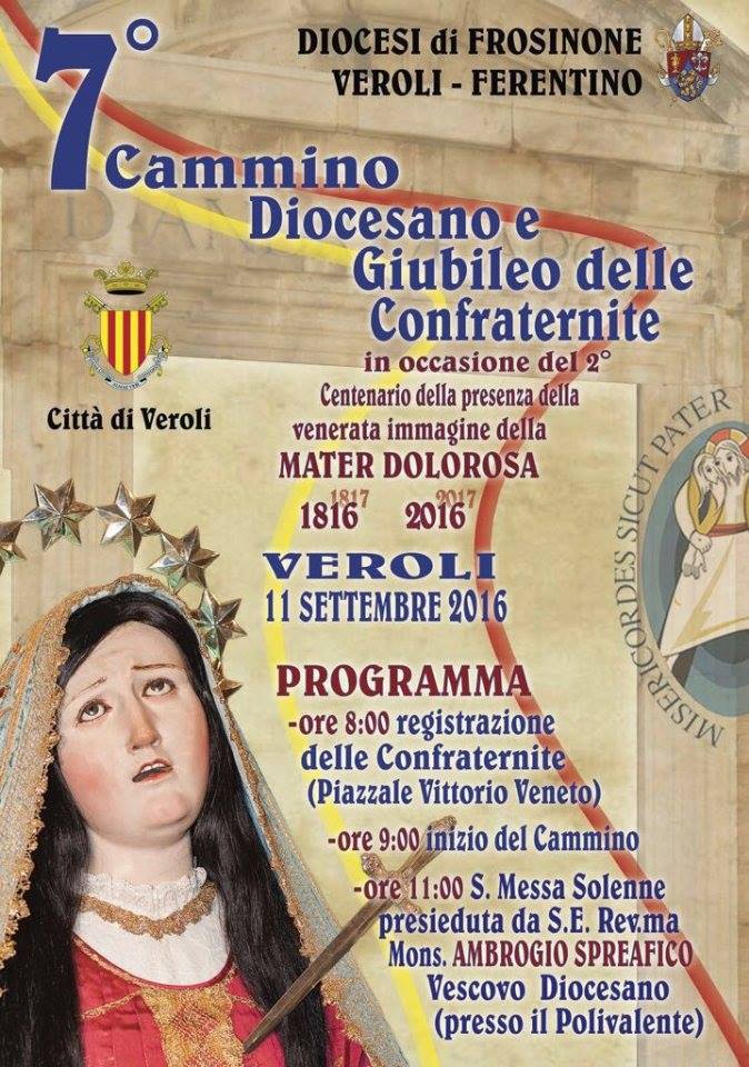 Veroli Cammino Diocesano e giubileo delle confraternite