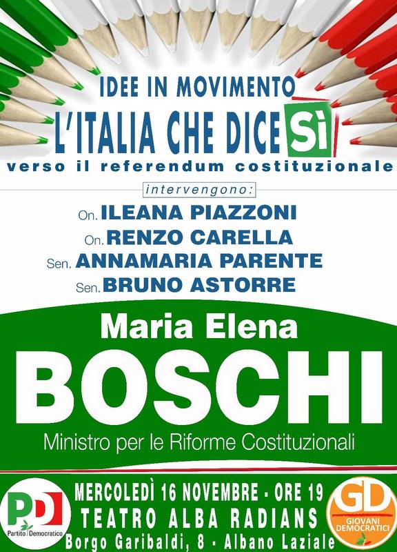 albano referendum boschi