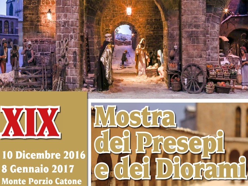 Monte Porzio Catone, XIX Mostra dei Presepi e dei Diorami dal 10 dicembre 2016
