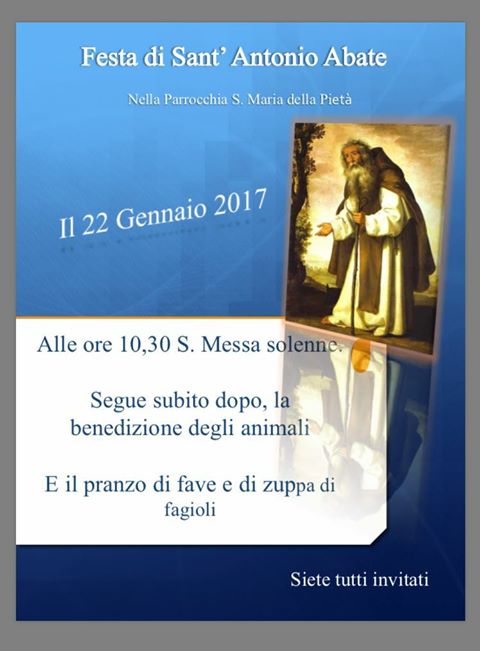 Cori, Sant'Antonio Abate 2017: il programma dei festeggiamenti