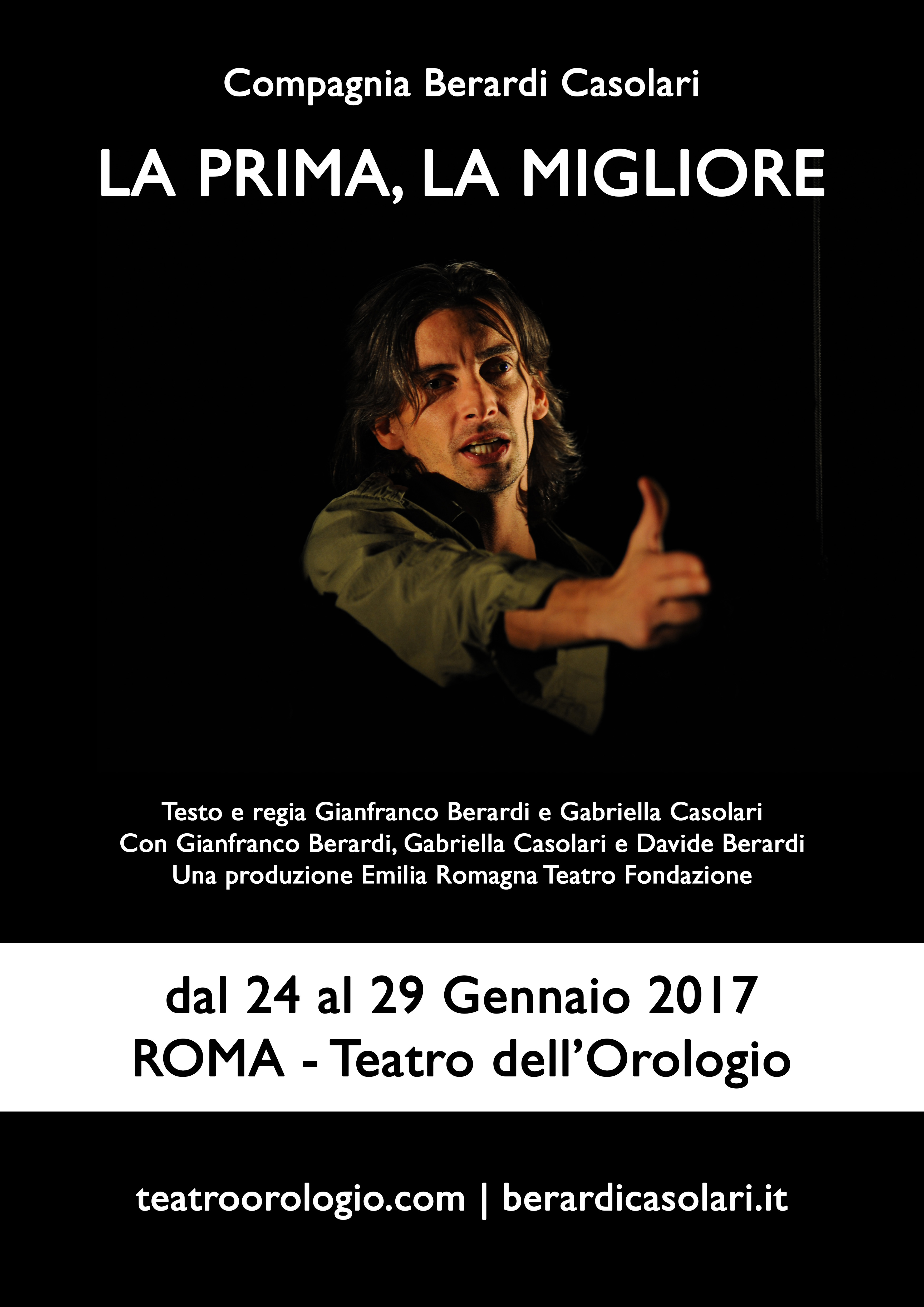 Roma, La prima, la migliore al teatro dell'orologio dal 24 al 29 gennaio 2017