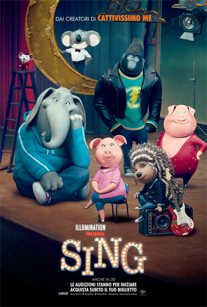 Veroli, al cinema Cine Sala Trulli arriva il film d’animazione Sing di Garth Jennings.