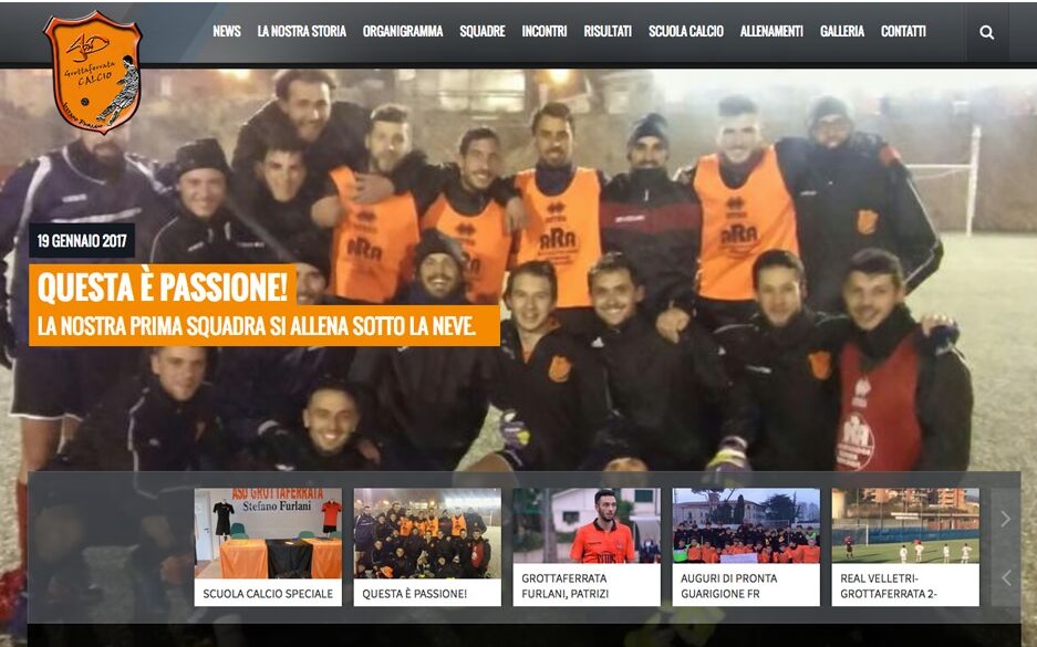 Grottaferrata calcio Stefano Furlani, on line il nuovo sito ufficiale