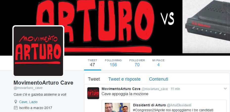 Cave, nasce il Movimento Arturo in sostegno del partito virtuale inventato da Gazebo