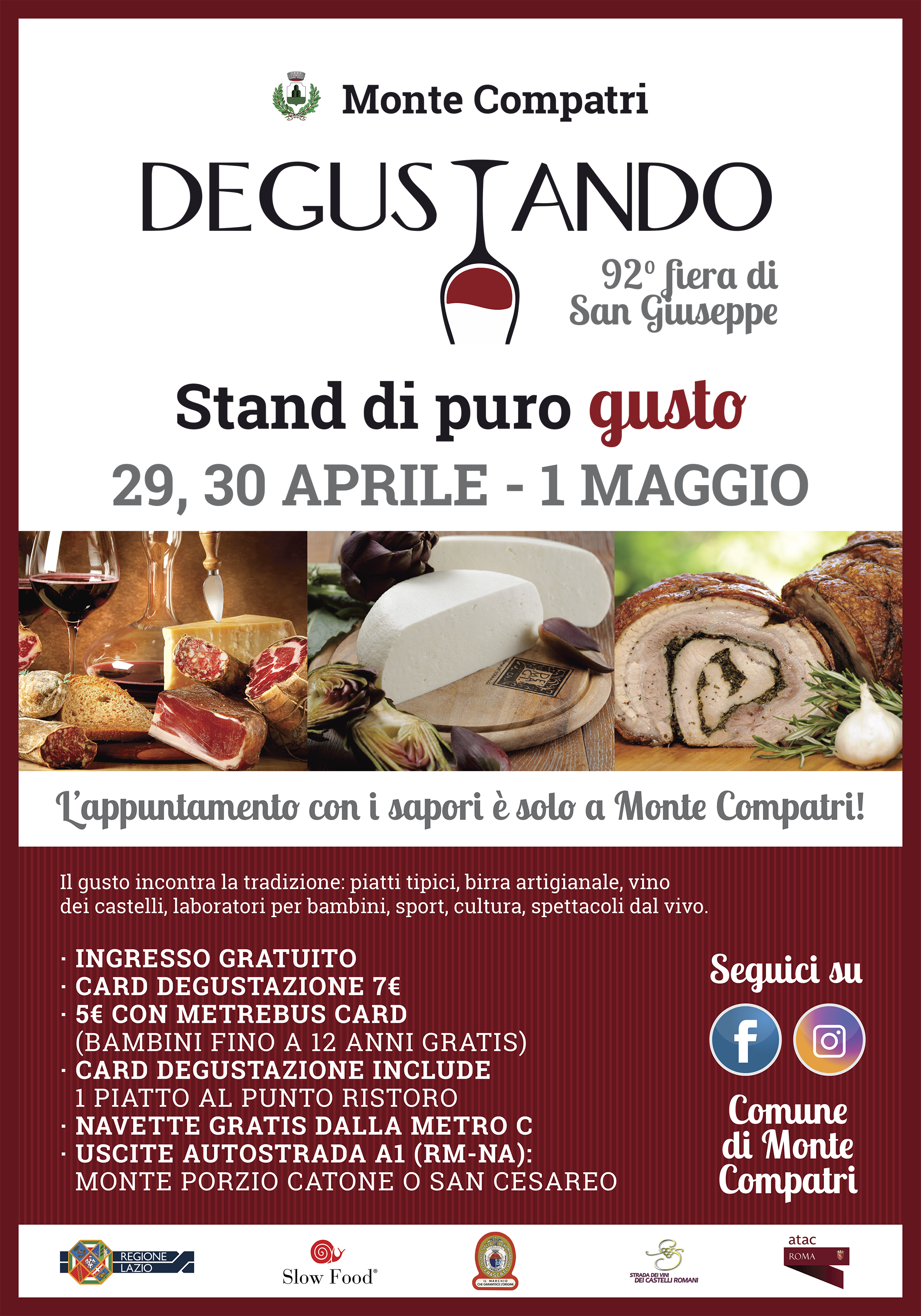 Monte Compatri, "Degustando 2017": torna la fiera con prodotti tipici dei Castelli Romani