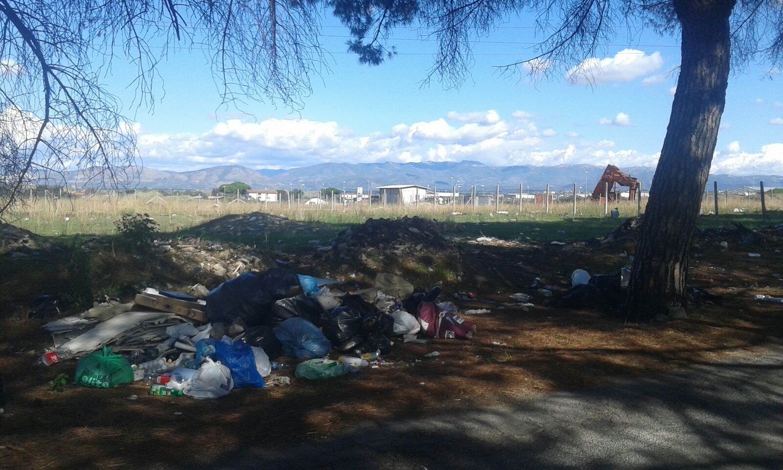 Finocchio, una marea di rifiuti tra via di Rocca Cencia e la zona industriale