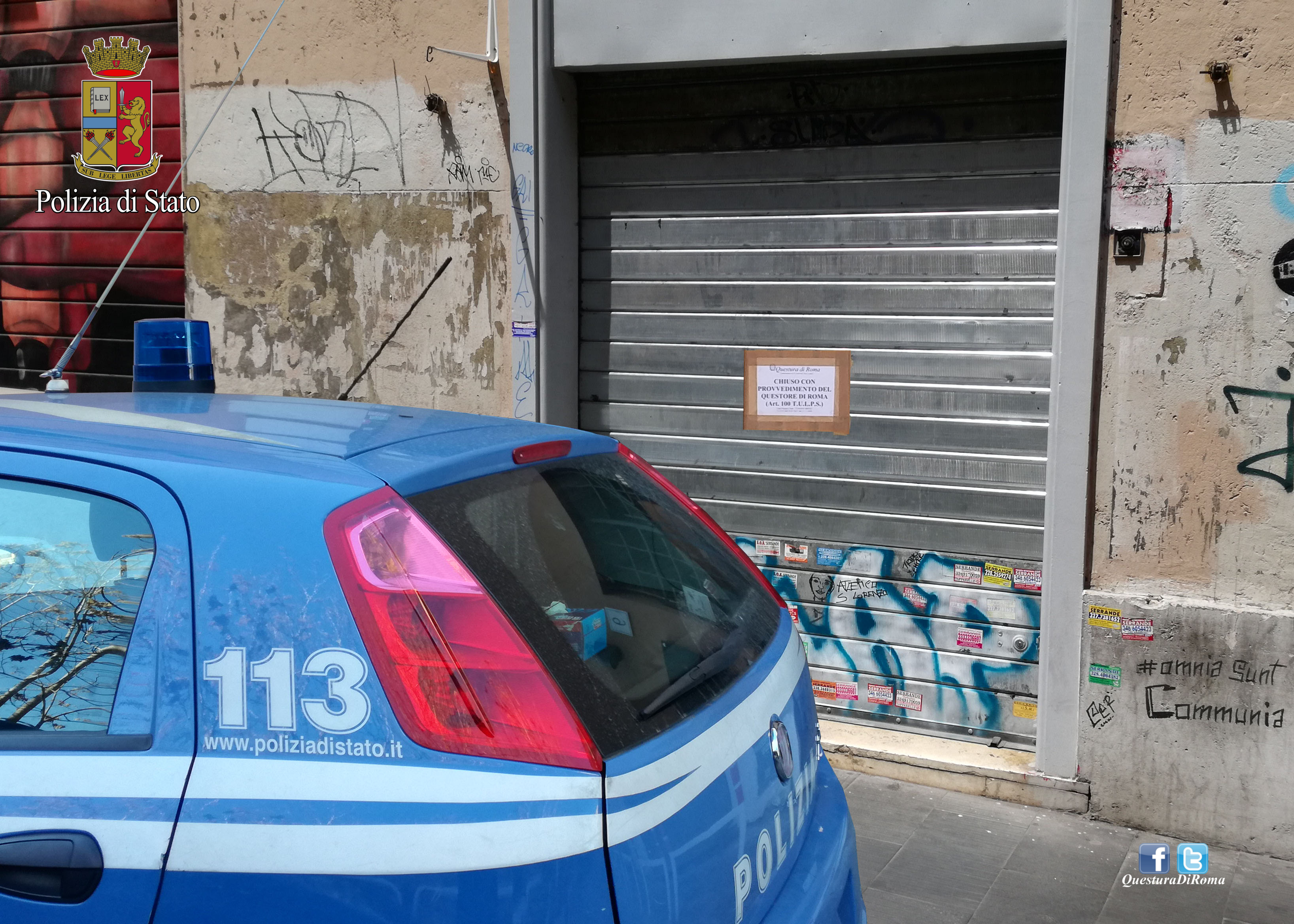 Roma. Frutta di giorno, droga di notte: Minimarket chiuso dalla Polizia di Stato