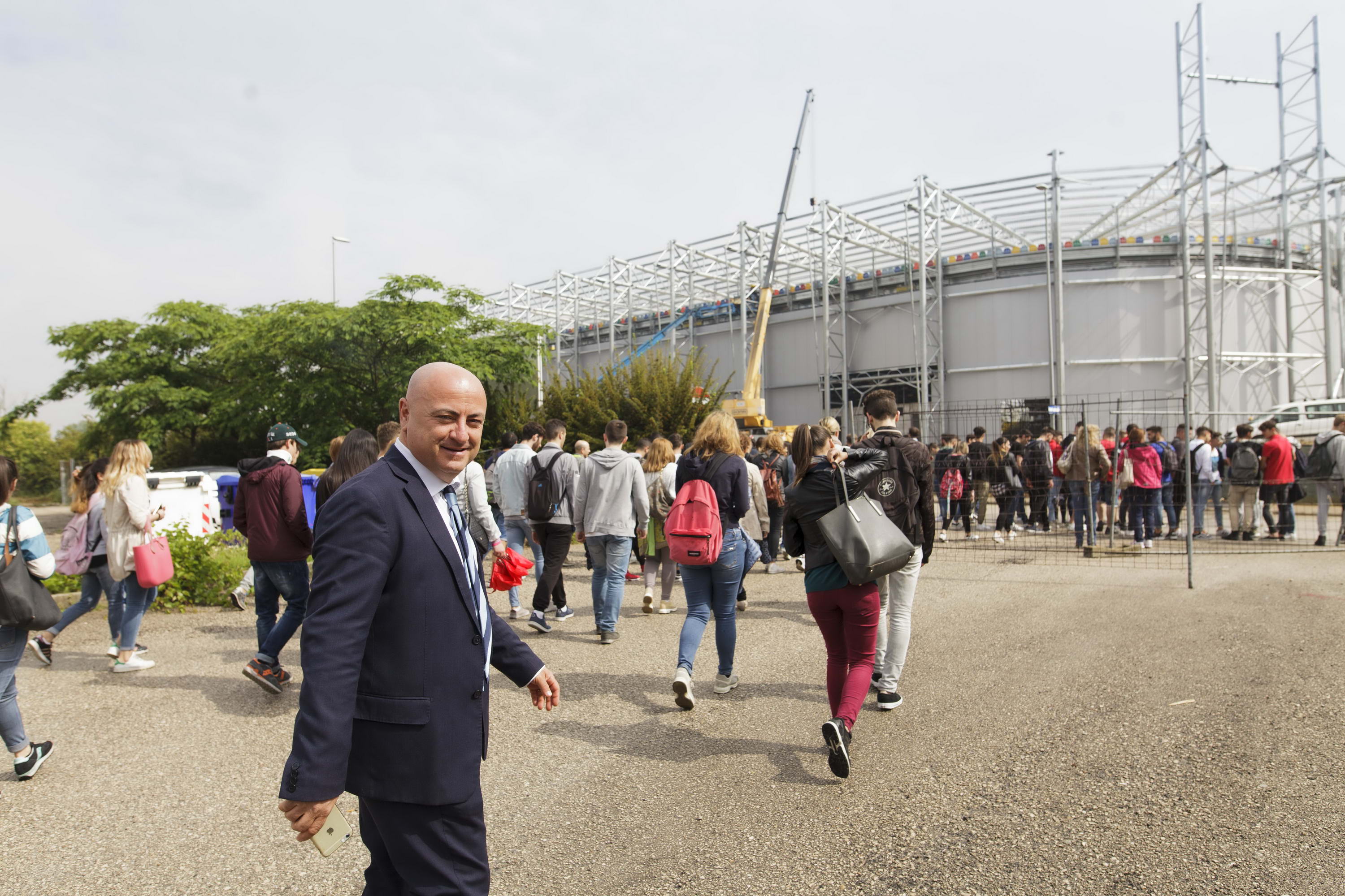 Frosinone, studenti in visita al nuovo Stadio "Benito Stirpe"al Casaleno