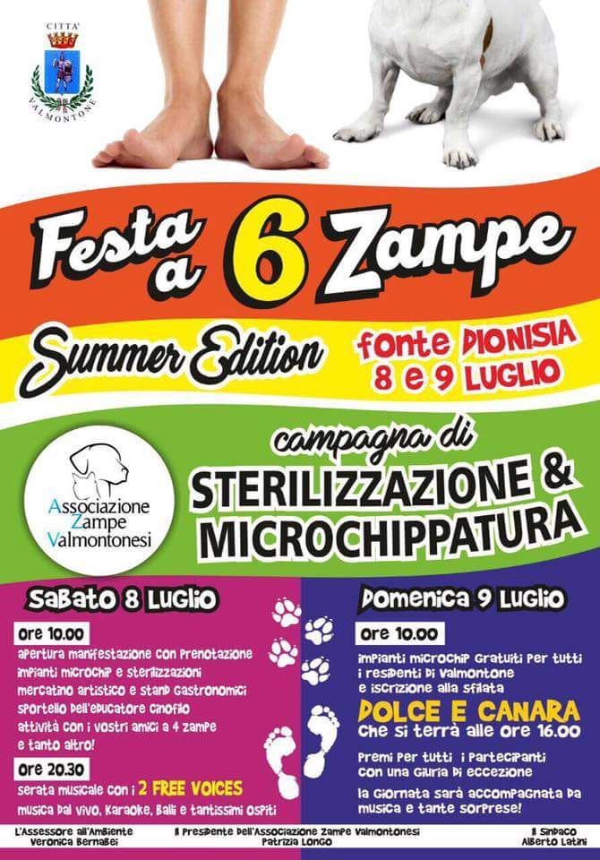 Valmontone, festa a 6 zampe alla Fonte Dionisia: campagna di sterilizzazione e microchippatura