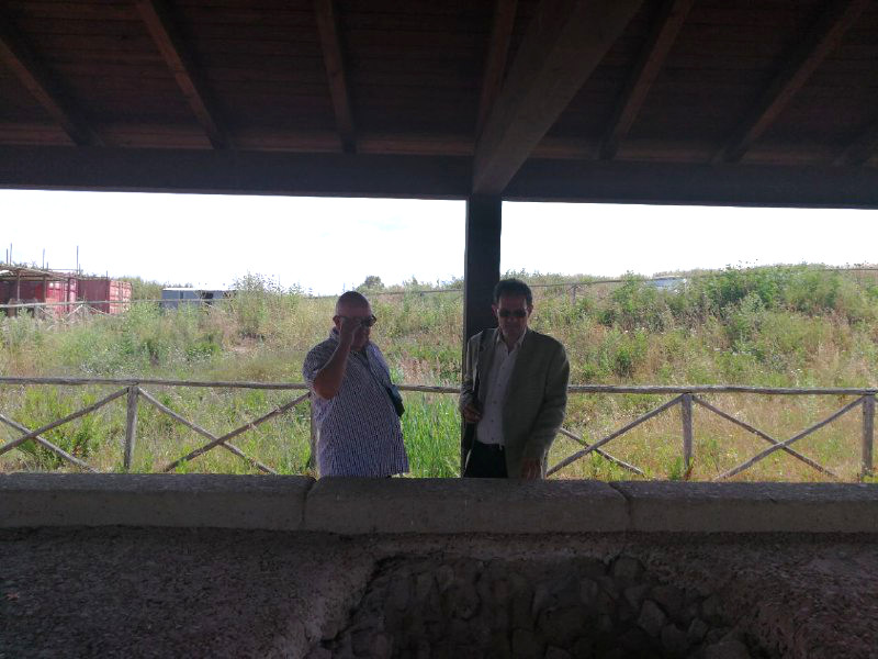 Ardea, Il Commissario Straordinario Antonio Tedeschi visita l'area archeologica di Castrum Inui