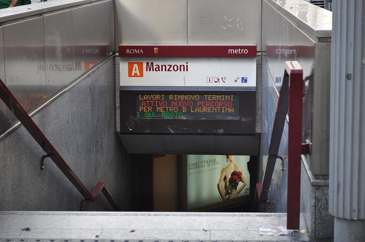 Roma, Metro A: chiusa la stazione Manzoni per guasto tecnico