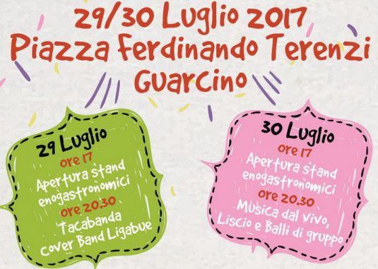 Guarcino, Festa dell'Amaretto 2017: il programma del 29 e 30 luglio