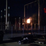 Trasformatori a bagno d'olio andati a fuoco alla Italcementi di Colleferro: vigili del fuoco all'opera (FOTO)