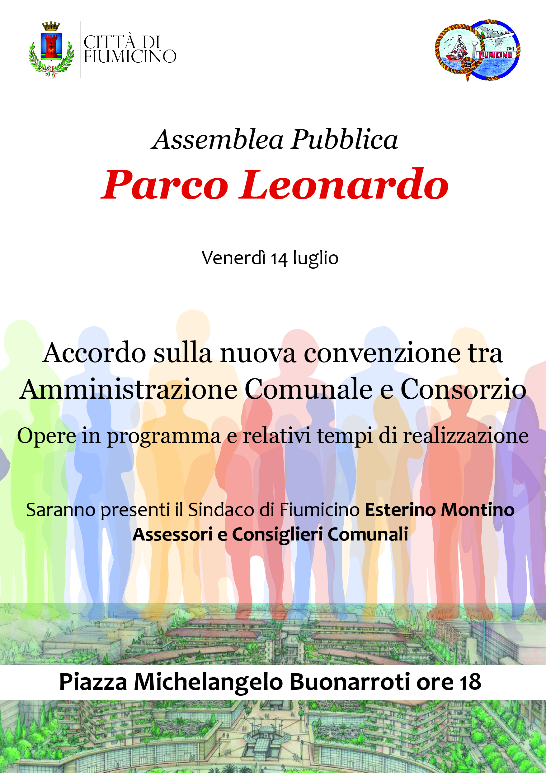 Fiumicino, Parco Leonardo: venerdì 14 luglio assemblea pubblica in merito all'accordo su nuova convenzione tra amministrazione e consorzio