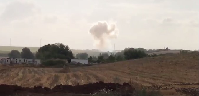 Colleferro, esplosione area Simmel difesa: fumo bianco nei cieli (VIDEO)