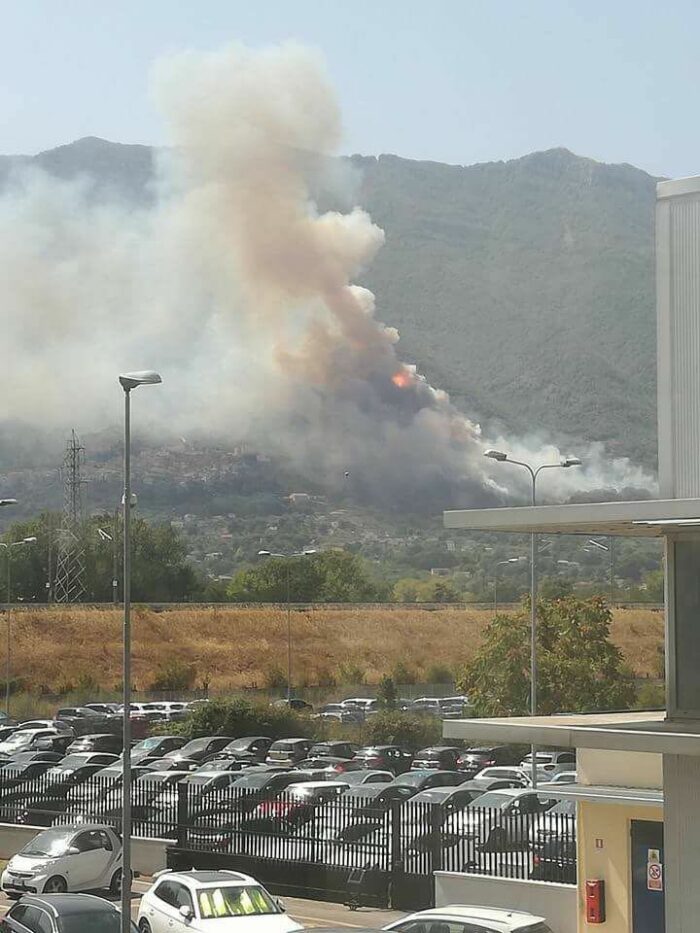 Incendio Morolo 28 agosto 2017