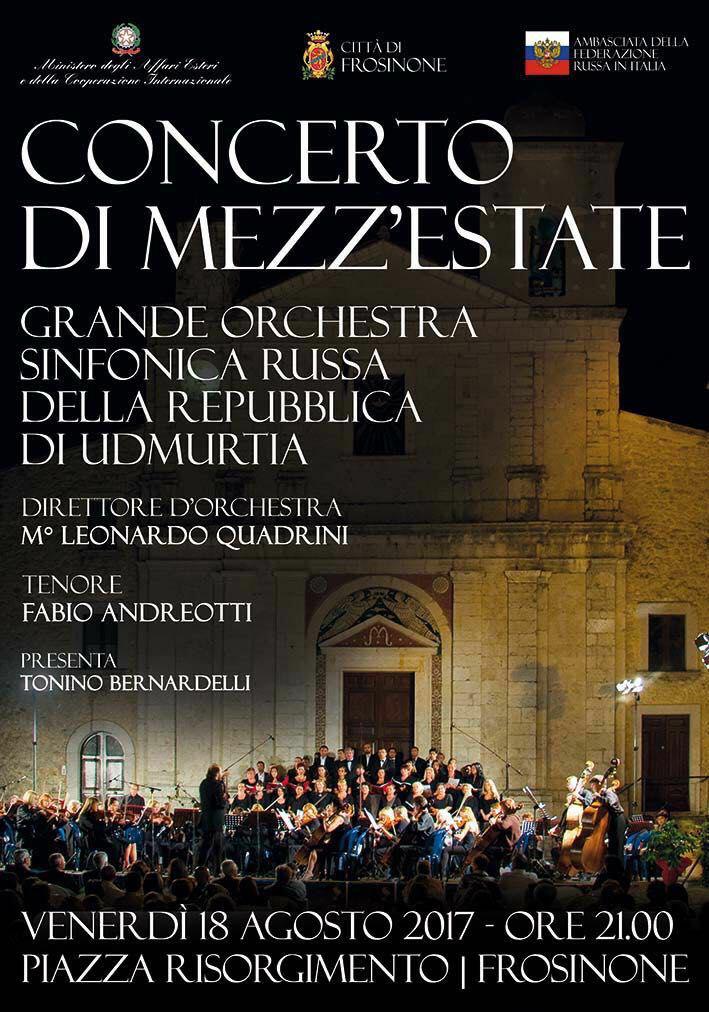 Frosinone, a piazza Risorgimento la grande Orchestra sinfonica russa