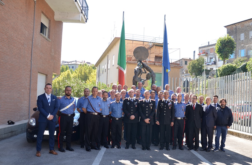 Anagni, il Comandante della Legione Carabinieri Lazio, Generale di Brigata Andrea Rispoli, visita la Compagnia locale