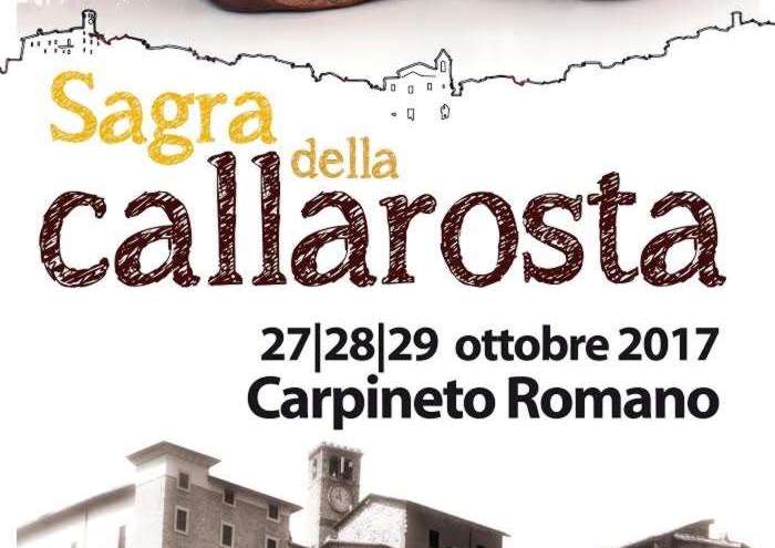 carpineto romano sagra della caldarrosta 27 28 29 ottobre 2017