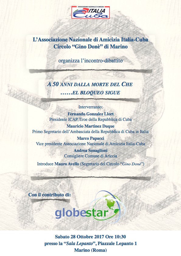 Marino, evento in memoria di "Che" Guevara a Marino