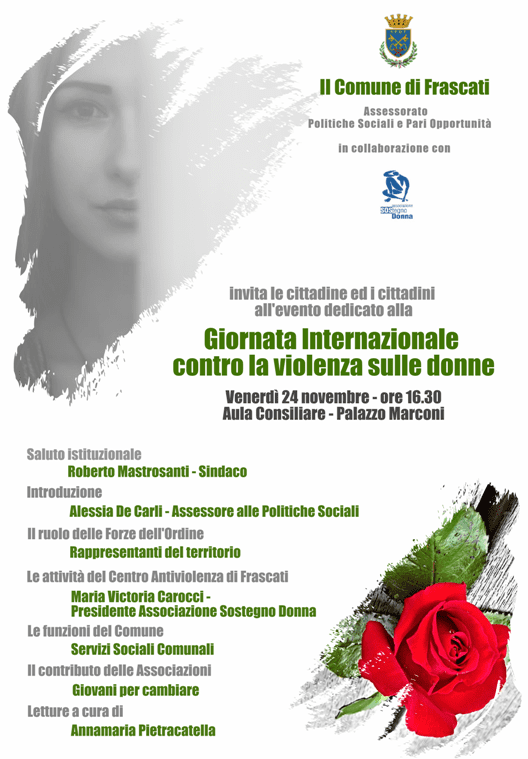 frascati giornata internazionale violenza donne