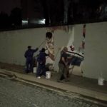 Roma - Tor Bella Monaca, Polizia Locale rimuove nella notte murales inneggianti alla criminalità organizzata
