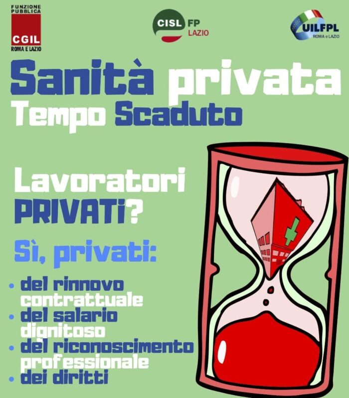 manifestazione 12 giugno sanità privata