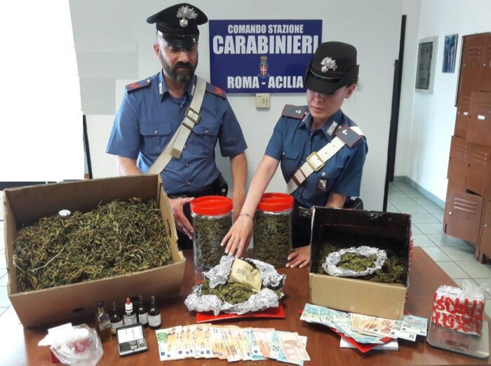Sacrofano, carabinieri intervengono per una lite in famiglia e scoprono piantagione illegale di droga