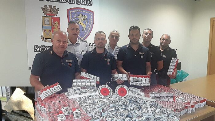 Cassino, nascondevano 233 stecche di sigarette nel furgone: arrestati
