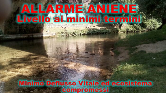 Fiume Aniene, presentate le osservazioni sul Piano Tutela Acque Regionale