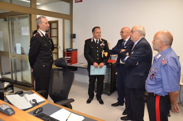 Il Prefetto di Frosinone Ignazio Portelli fa visita al Comando Provinciale Carabinieri