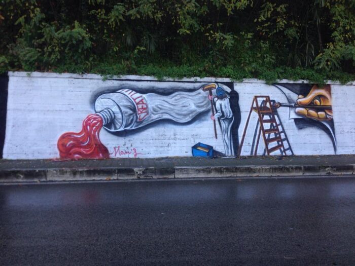 frosinone graffiti viale america latina