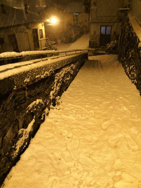 Neve a Piglio e dintorni stasera 30 gennaio 2019: prestate attenzione