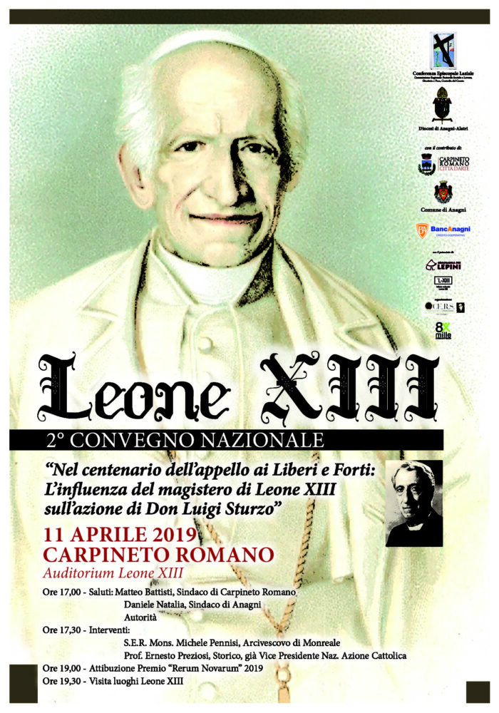 Carpineto Romano, 2° Convegno Nazionale sulla figura di Papa LEONE XIII: il programma