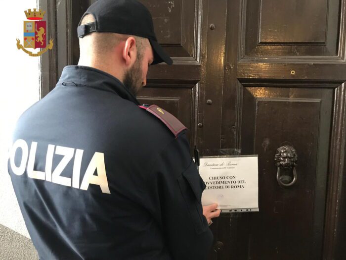 Trastevere chiusa struttura ricettiva priva di licenza