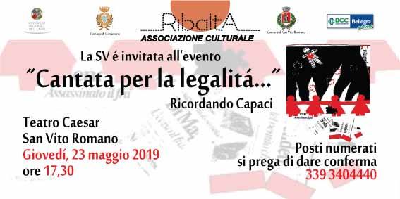 San Vito teatro Caesar Cantata per la legalità ricordando Capaci