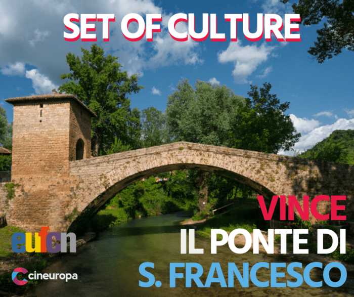 Ponte Medievale di San Francesco di Subiaco è il primo classificato nel concorso internazionale "Set of Culture" per location cinematografiche