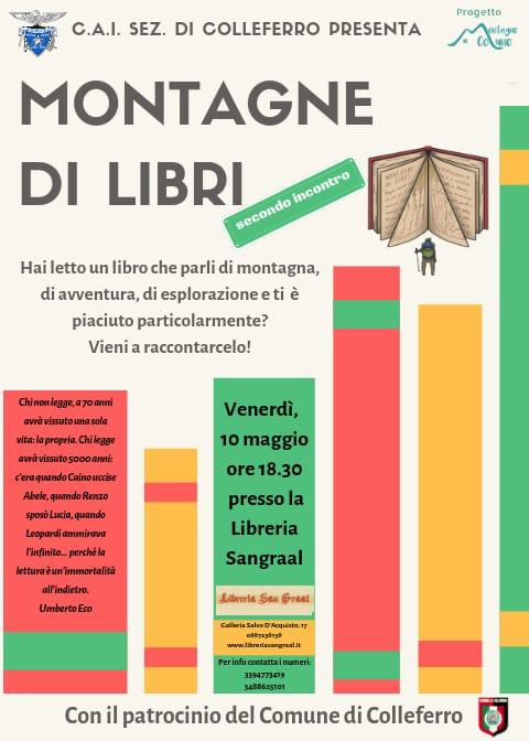 Colleferro, secondo appuntamento con Montagne di libri del C.A.I.