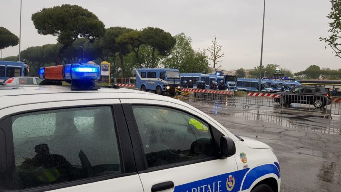 Lazio Atalanta Stadio Olimpico tafferugli e violenze