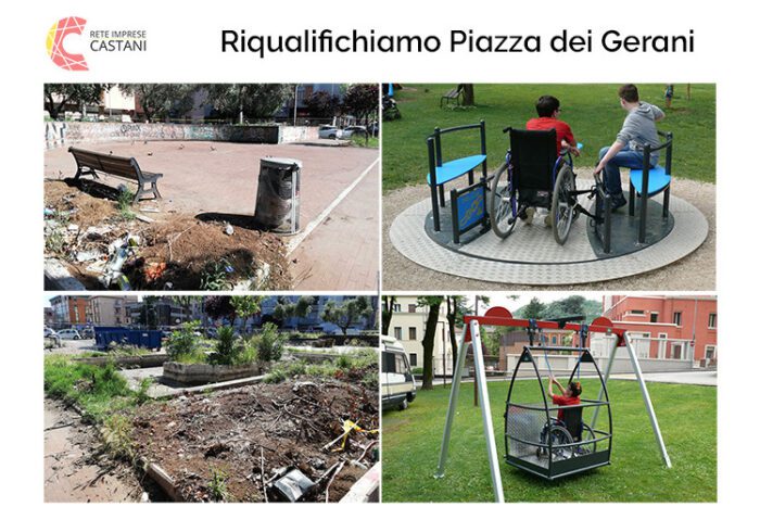 centocelle crowdfunding Piazza dei Gerani