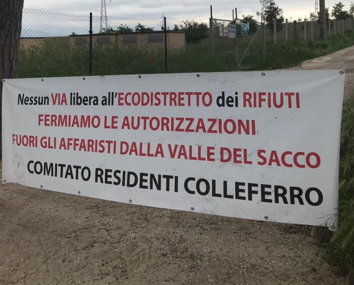 colleferro comitato residenti rifiuti