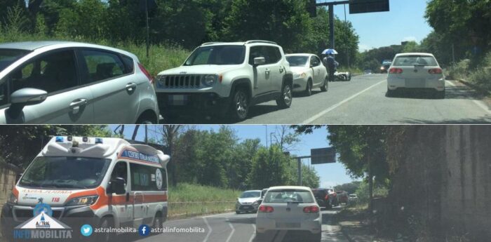 Via Braccianese, code per incidente con l'immissione sulla Cassia: coinvolte più auto