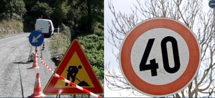 SP28 Trevi-Filettino, frana un pezzo di roccia: strada messa in sicurezza