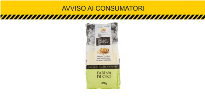 Coop ritira lotto di farina di ceci per presenza di piombo in eccesso